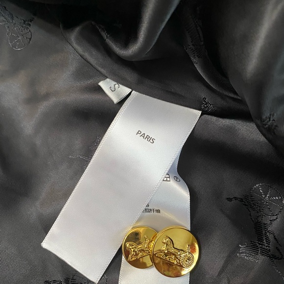 Black Tweed Wool Blend Cropped Women’s Blazer size S - Picture 8 of 16